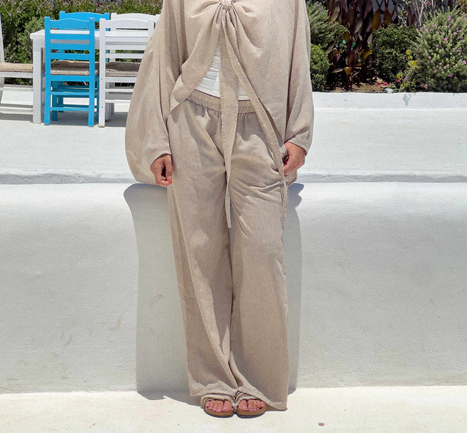 The Soleil Pants in Beige