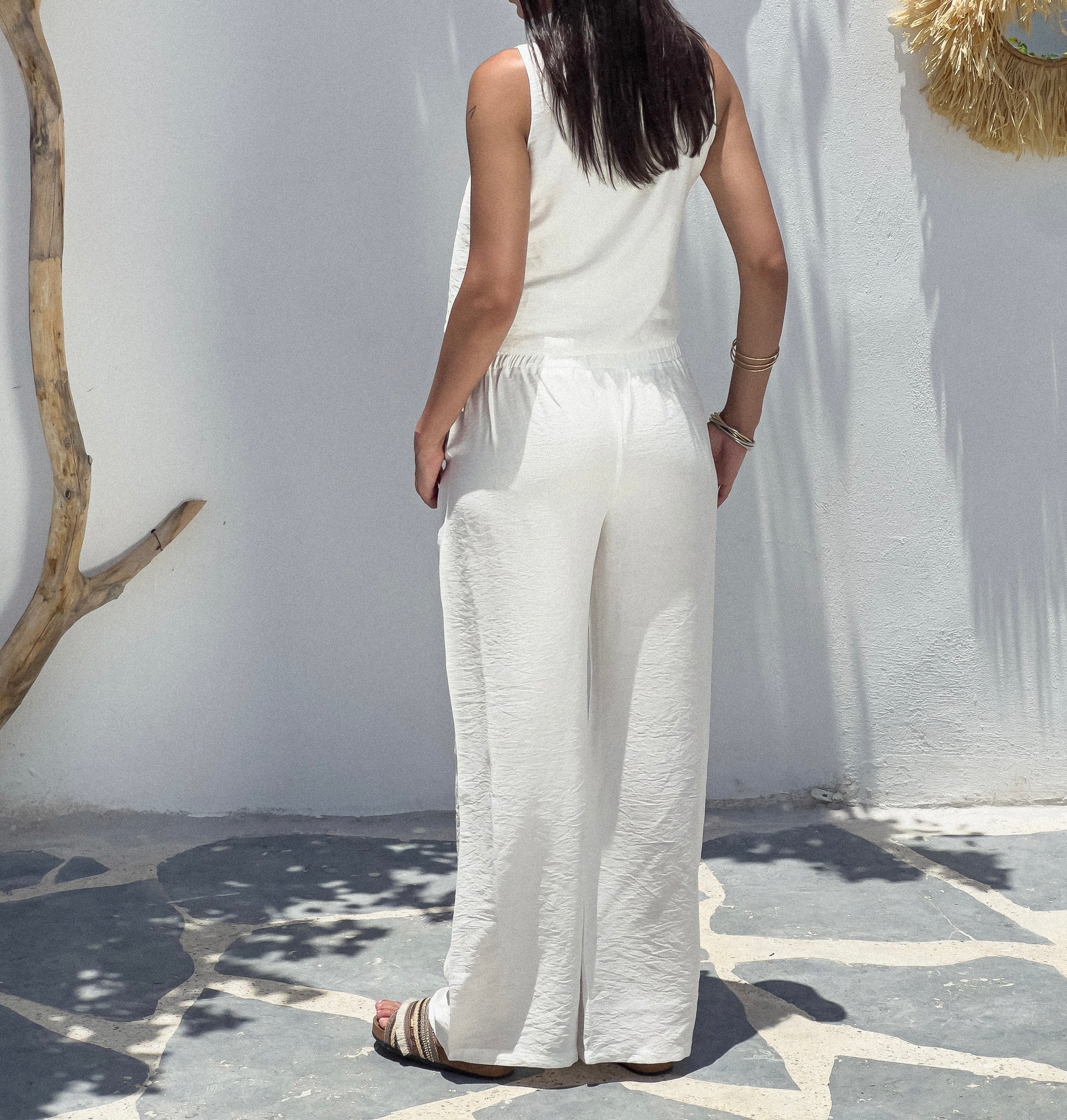 The Sol Linen Pants in White