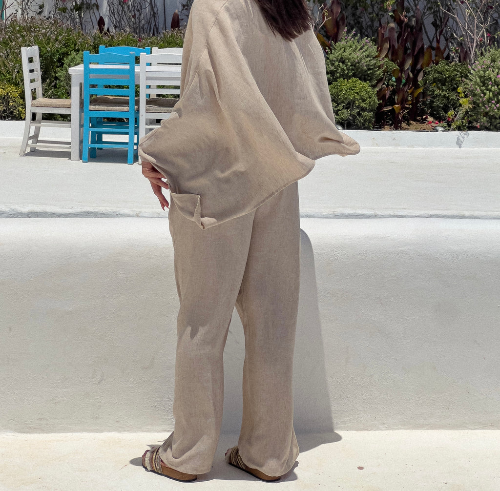 The Soleil Pants in Beige
