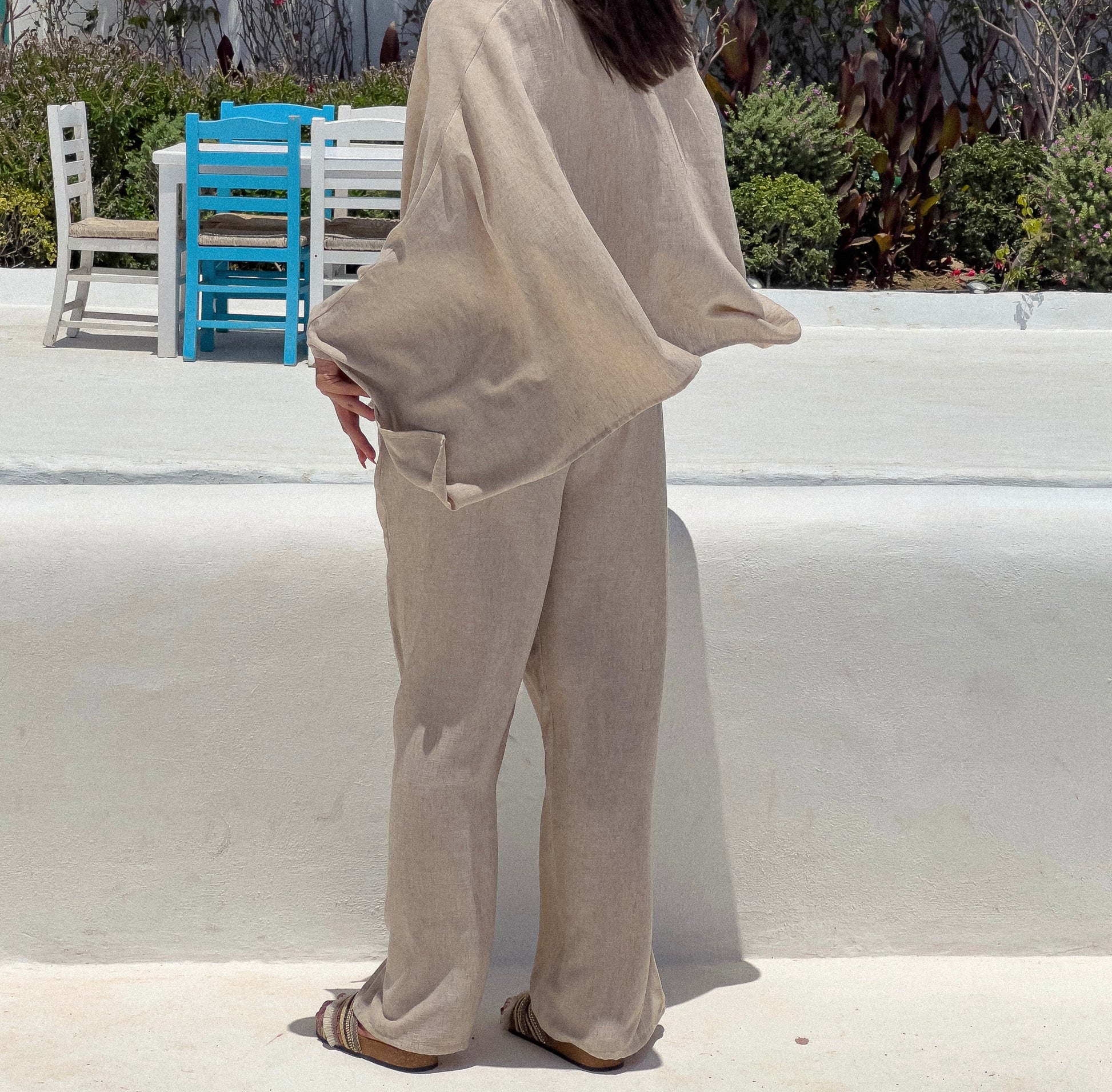 The Soleil Pants in Beige
