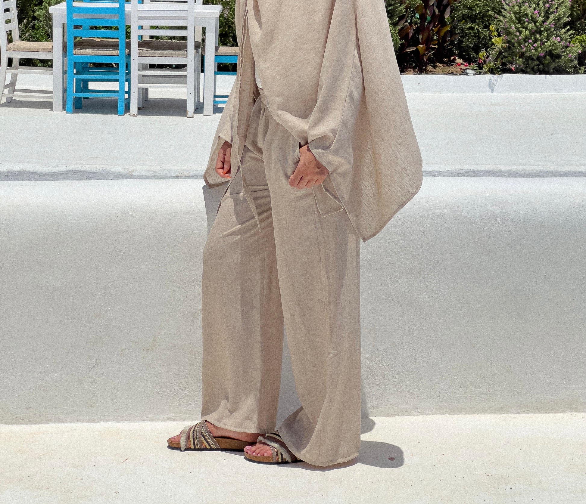 The Soleil Pants in Beige