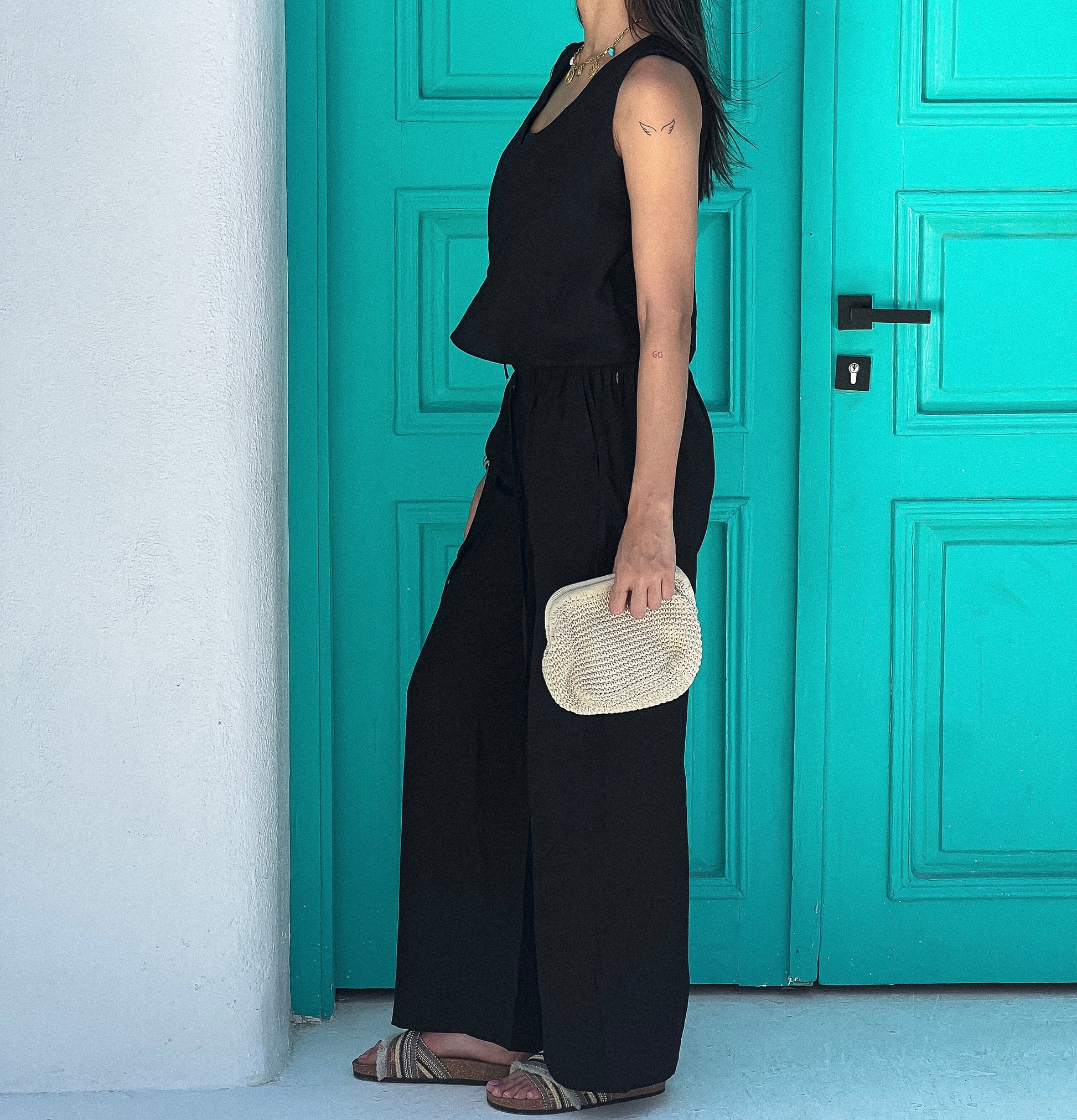 The Sol Linen Pants in Black